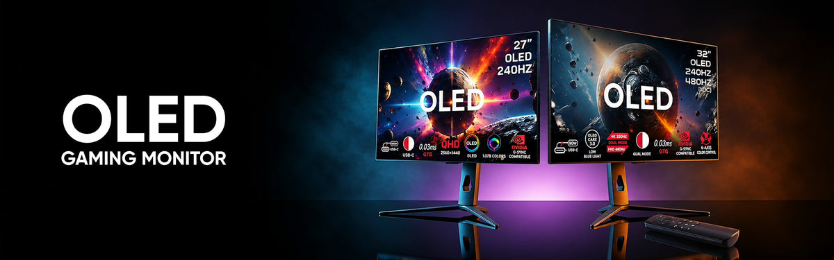 OLED Gaming Monitors Banner