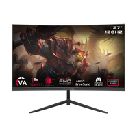 GAMEON GOC27F120VA Pro Series 27" FHD, 120Hz, MPRT 1ms, HDMI 2.1, VA Panel Curved Gaming Monitor 3000R 16:9 (Supports PS5) - Black