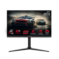 GAMEON GOSX27B Switch X Series 27" Dual Switch 4K UHD 160Hz/FHD 320Hz, MPRT 0.5ms, HDMI 2.1, Fast IPS Gaming Monitor (Supports PS5) - Black