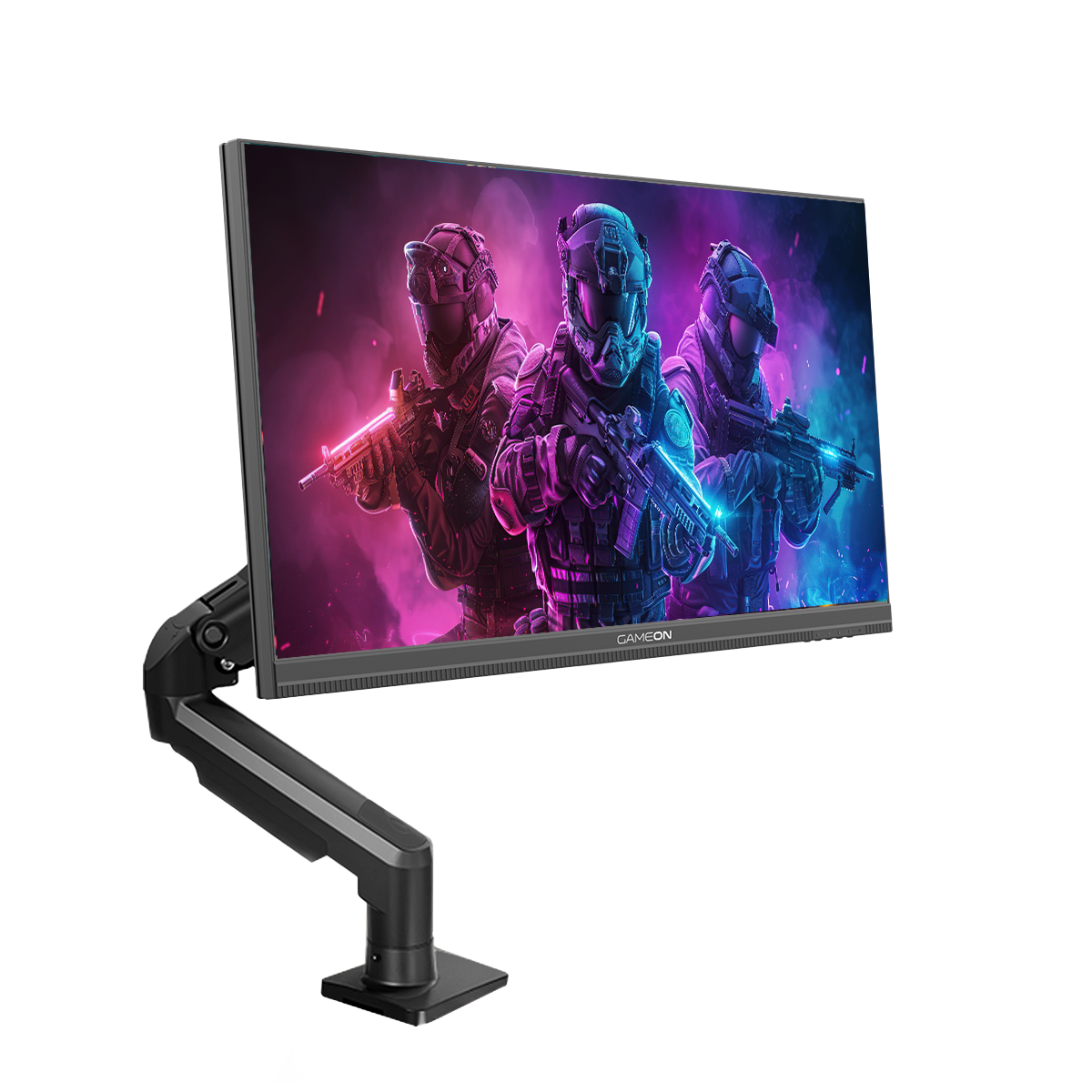 GAMEON GOM24FHD190IPSX Midnight Pro X Series 24" FHD, 190Hz, MPRT 0.5ms, HDMI 2.1, Fast IPS Gaming Monitor (Supports PS5) with Stand - Black