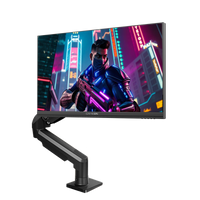 GAMEON GOM27FHD190IPSX Midnight Pro X Series 27" FHD, 190Hz, MPRT 0.5ms, HDMI 2.1, Fast IPS Gaming Monitor (Supports PS5) with Stand - Black