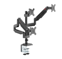 GAMEON GO-5367 Triple Monitor Arm, Stand And Mount For Gaming And Office Use, 17" - 30", Each Arm Up To 6 KG