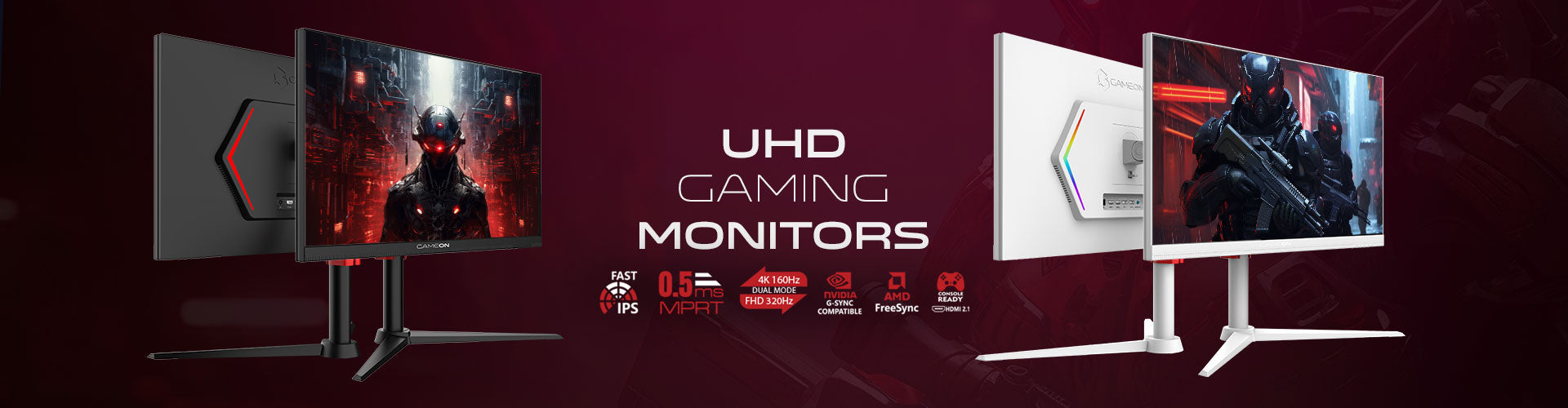 4K UHD Gaming Monitors Banner