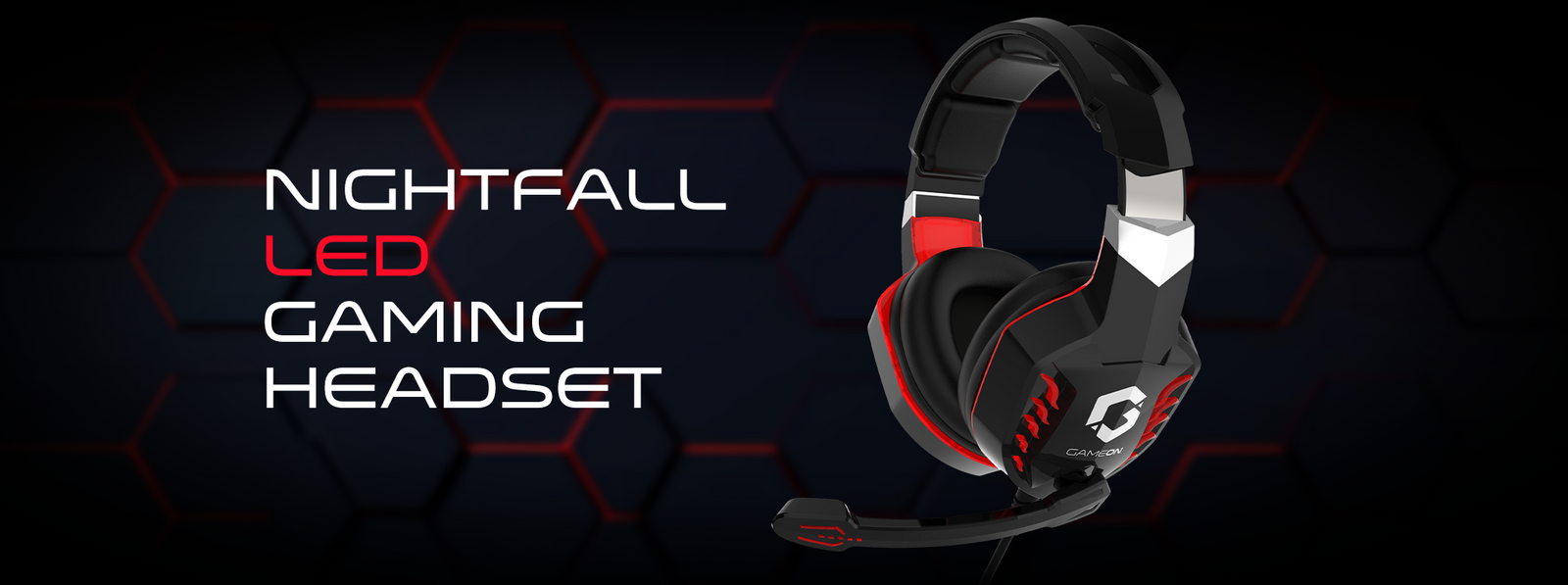 GAMEON GOK901 Nightfall LED Gaming Headset Black at AX Store