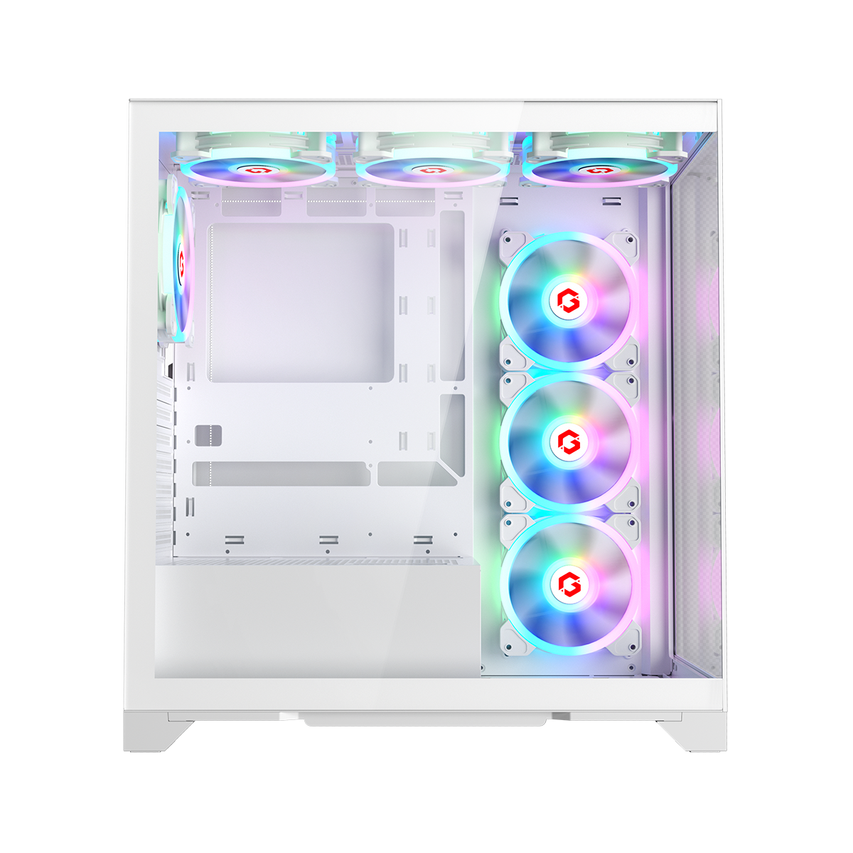GAMEON Emperor Arctic IV Series Mid Tower Gaming Case - White