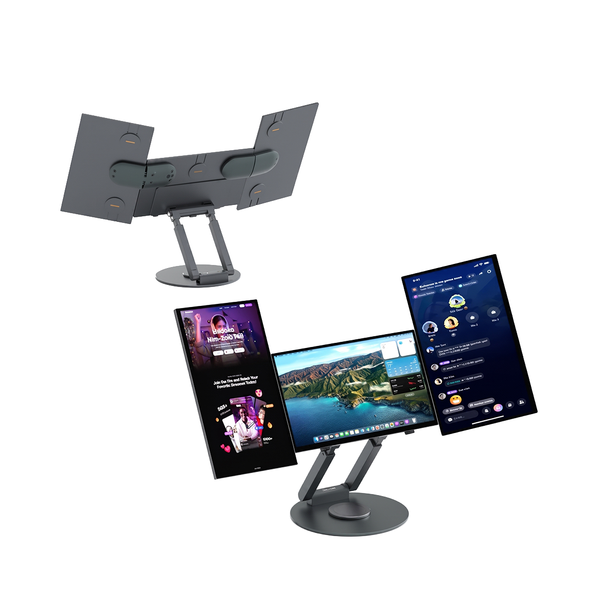 GAMEON GORS2FHD OmniView Series 15.6″ Dual-Screen FHD, IPS, 60Hz Modular Cockpit Monitor - Black
