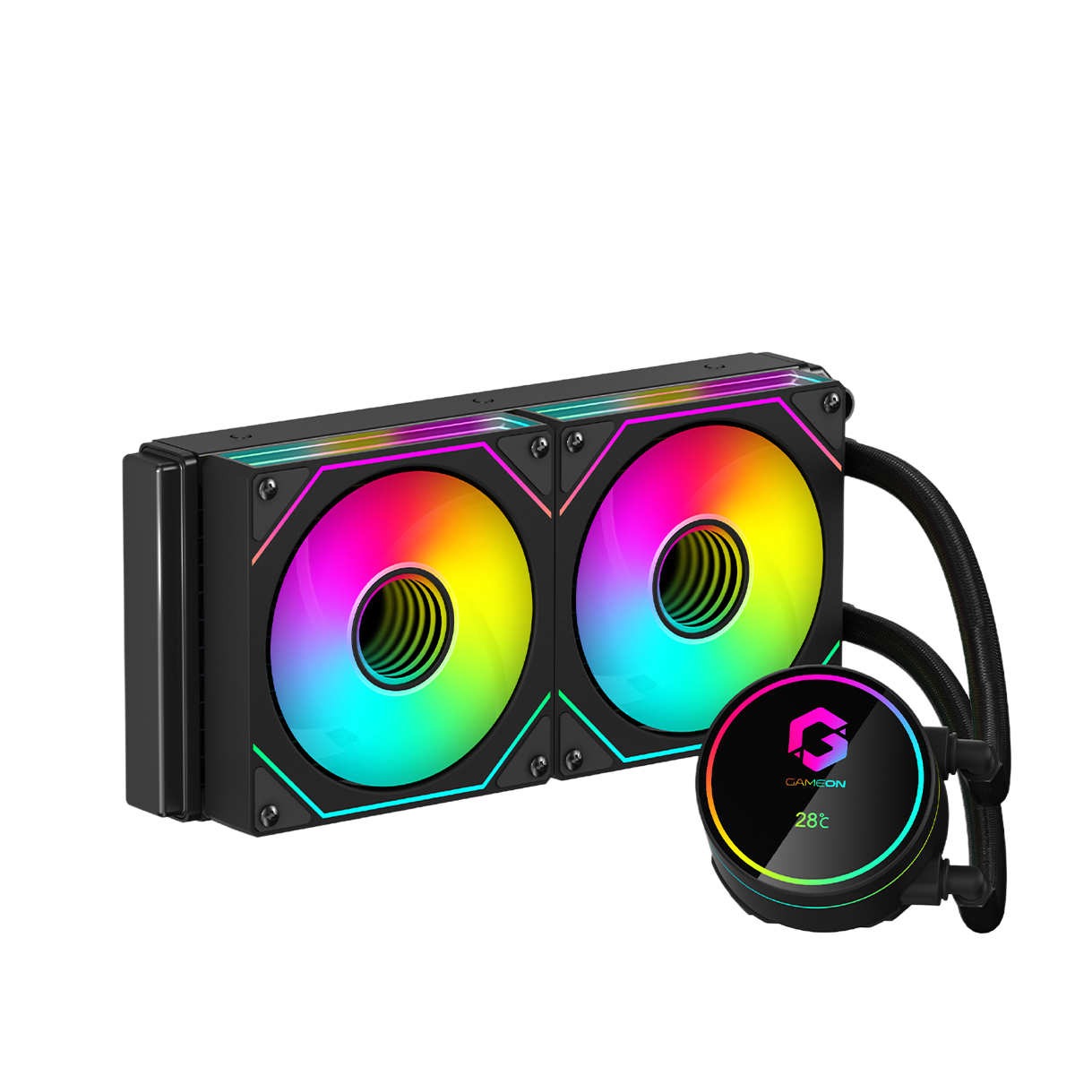 GAMEON - GO-240 KRAKEN II A380 Liquid CPU Cooler - Black