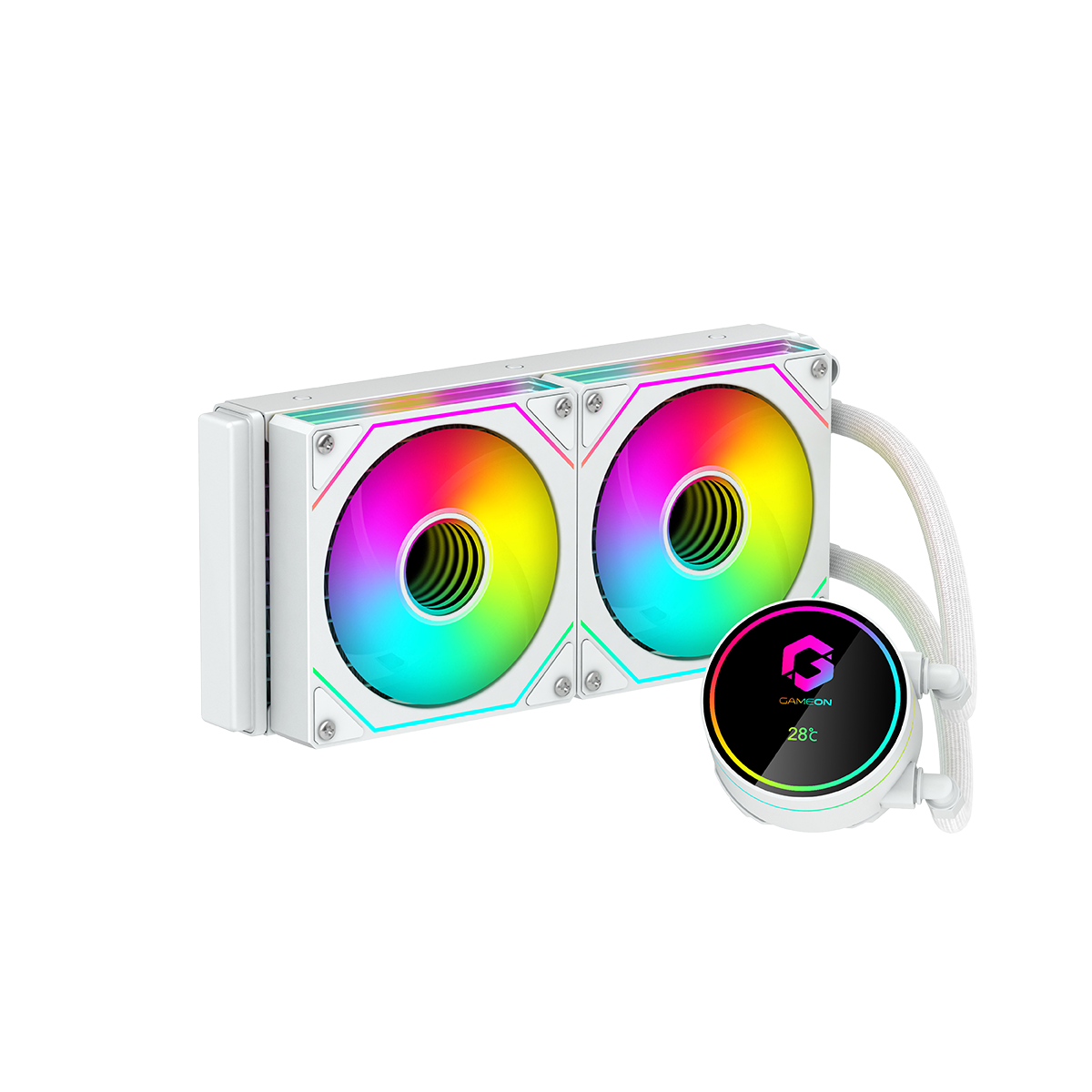 GAMEON - GO-240 KRAKEN II A380 Liquid CPU Cooler - White