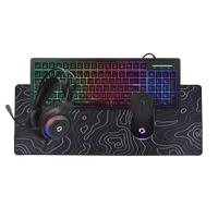 GAMEON CYPHERW XL All-In-One Gaming Bundle (Keyboard, Headset, Mouse & Mousepad) - Black