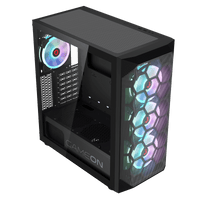 GAMEON Emperor Midnight I Series Mid Tower Gaming Case - Black