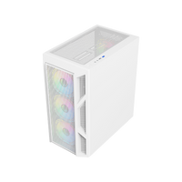 GAMEON Trident IV-A POWERFORGE Series Mid Tower Gaming Case with 750W Power Supply Pre-Installed - White