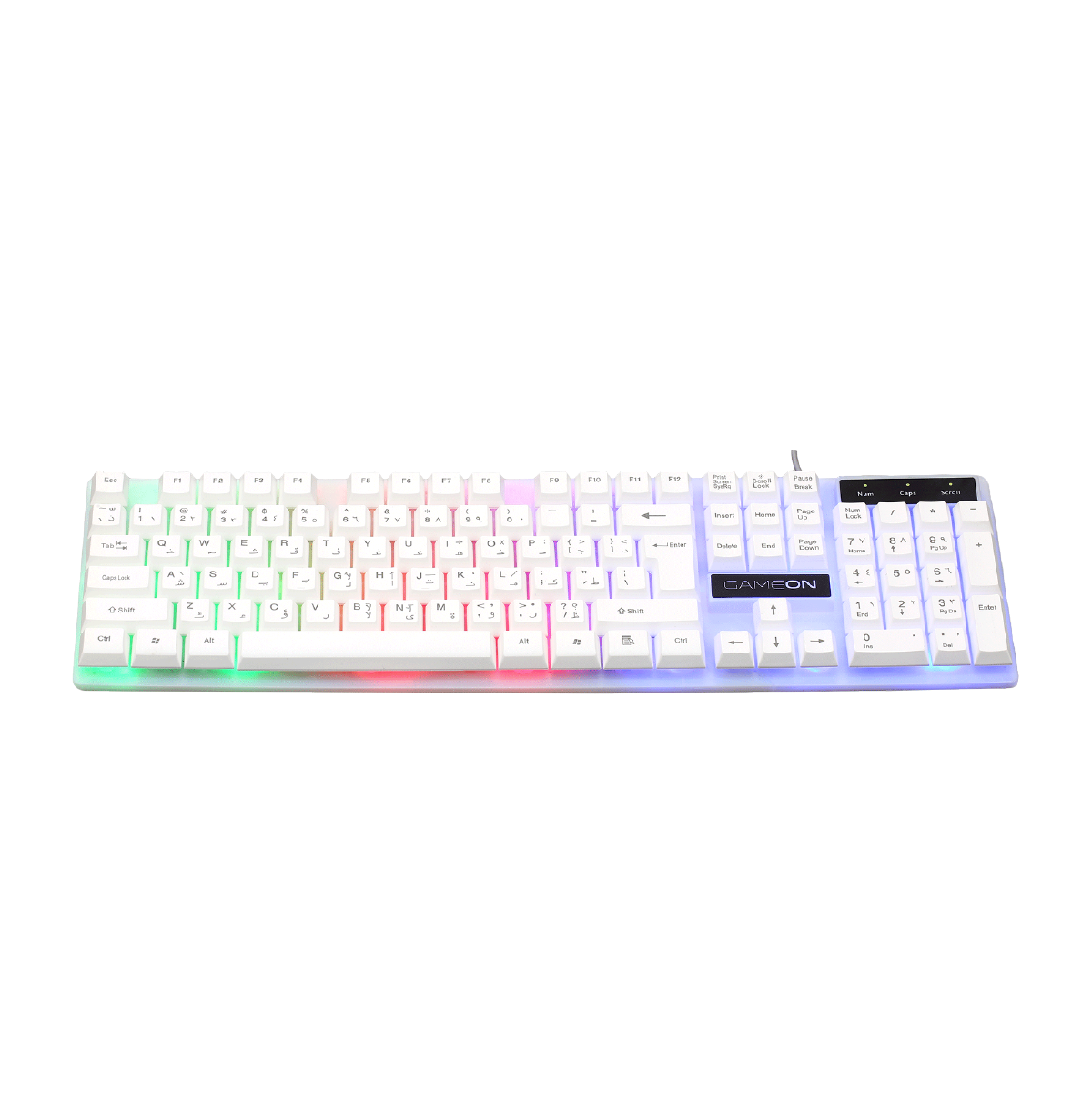 GAMEON DOMINION Series GO21KM-W RGB Wired Keyboard & Mouse 2 in 1 Combo - English/Arabic