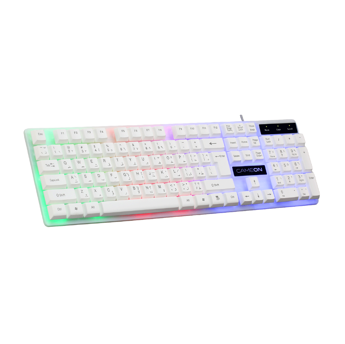 GAMEON DOMINION Series GO21KM-W RGB Wired Keyboard & Mouse 2 in 1 Combo - English/Arabic