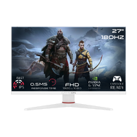 GAMEON GOA27FHD180IPS Artic Pro Series 27" FHD, 180Hz, MPRT 0.5ms, HDMI 2.0, Fast IPS Gaming Monitor (Supports PS5) - White