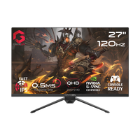 GAMEON GOES27QHD120IPS Essential Series 27" QHD, 120Hz, MPRT 0.5ms, HDMI 2.1, Fast IPS Gaming Monitor (Supports PS5) - Black