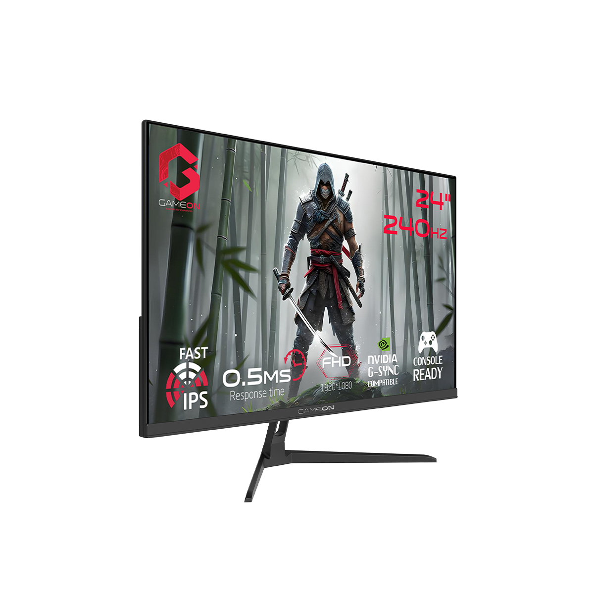 GAMEON GOESP24240IPS Esports Series 24" FHD, 240Hz, MPRT 0.5ms, HDMI 2.1, Fast IPS Gaming Monitor (Supports PS5) - Black