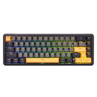 GAMEON VOLT Series GOMGK68-RS 60% RGB Magnetic Mechanical Wired Gaming Keyboard with Customization Software, Pink Switch - English/Arabic