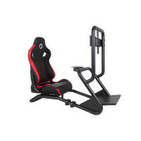GAMEON GOMPRX-6013 Master Pro X Racing Gaming Simulator Cockpit - Red/Black