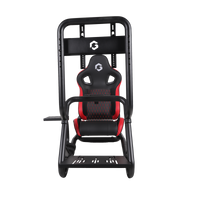 GAMEON GOMPRX-6013 Master Pro X Racing Gaming Simulator Cockpit - Red/Black