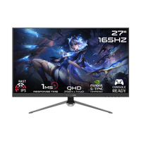 GAMEON GOP27QHD165IPS Premium Series 27" QHD, 165Hz, 1ms, HDMI 2.1, IPS Gaming Monitor (Supports PS5) - Black
