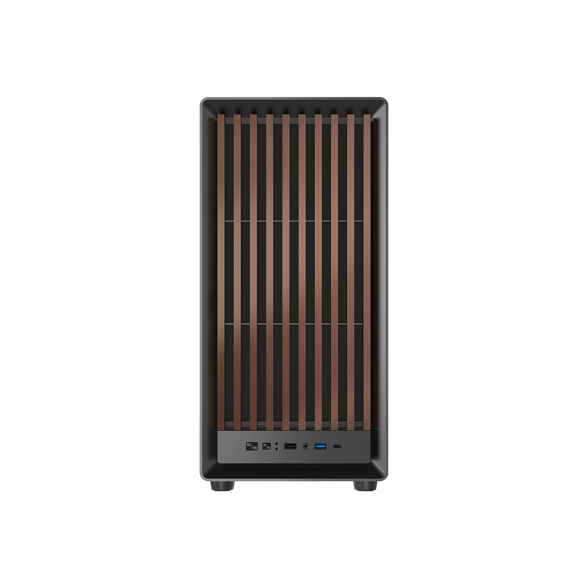 GAMEON TIMBERI Midnight Series ARGB + PWM Mid Tower Gaming Case - Wood/Black