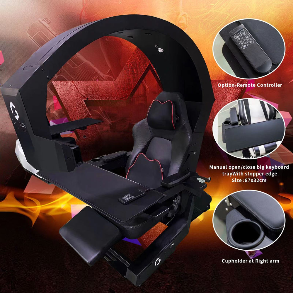 Buy Gaming Simulator Chair/Cockpit GAMEON IW320 Zero Black gameon.store