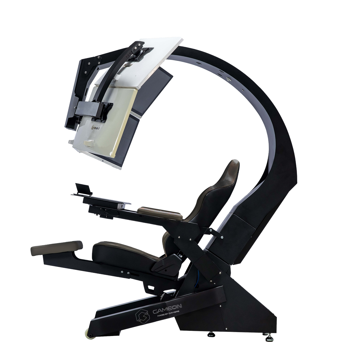 Buy Gaming Simulator Chair Cockpit GAMEON IW 320 Zero Black